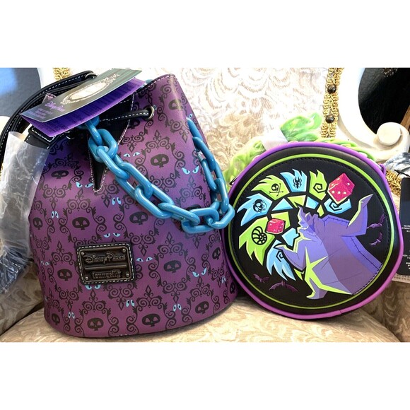 Loungefly Handbags - NEW Disney Loungefly Bag Lot Bundle Haunted Mansion Oogie Boogie